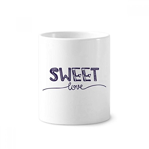 Gobelet brosse à dents céramique Sweet Love pour une salle de bain romantique