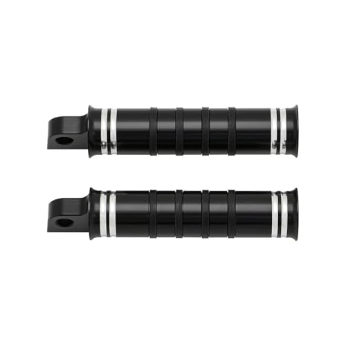 Repose-pieds pilote moto alu CNC noir pour custom Sportster Touring