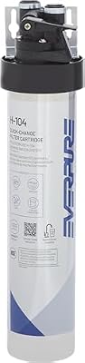 Pentair Everpure H-104 Drinking Water System, EV926271, Includes Filter Head, Filter Cartridge, All Hardware and Connectors, 1,000 Gallon Capacity, 0.5 Micron