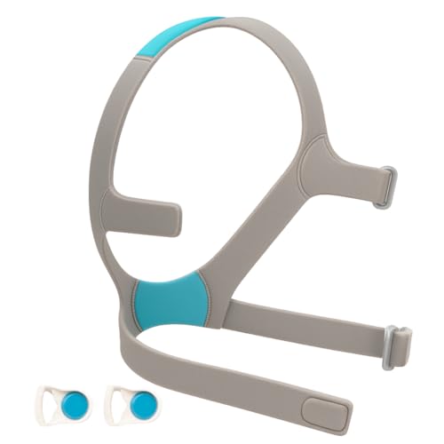 Snugell Replacement Headgear for CPAP Masks 1-Pack - Compatible with ResMed AirFit F20 - Elastic Nylon - Large - Clips Included