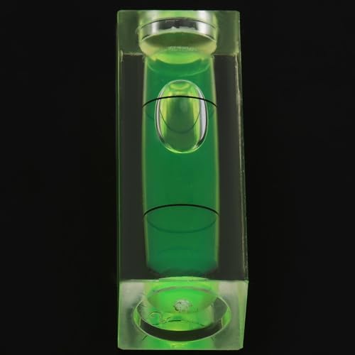 Sunicon Wasserwaage, 5 Stück 15 x 15 x 40mm Mini Wasserwaage Set Bubble Spirit Level, für Kamerakopf und Präzisionsinstrumente, Acryl und ABS Materialien