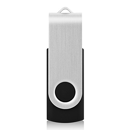 Juanwe 10 Pack 2Gb Usb Flash Drive Usb 2.0 Thumb Drives Jump Drive Fold Storage Memory Stick Swivel Design - Black #TOP1