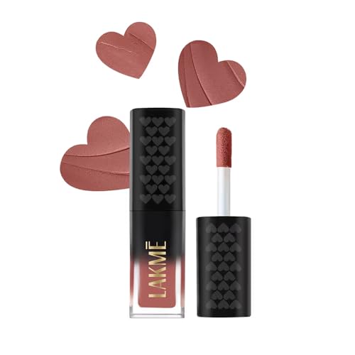 Image of Lakme Xtraordin-Airy Lip Mousse, Velvet Matte Finish, with air-light texture, enriched with cocoa butter for nourished & moisturised lips, Liquid Lipstick - Blush Nude (1.8g)