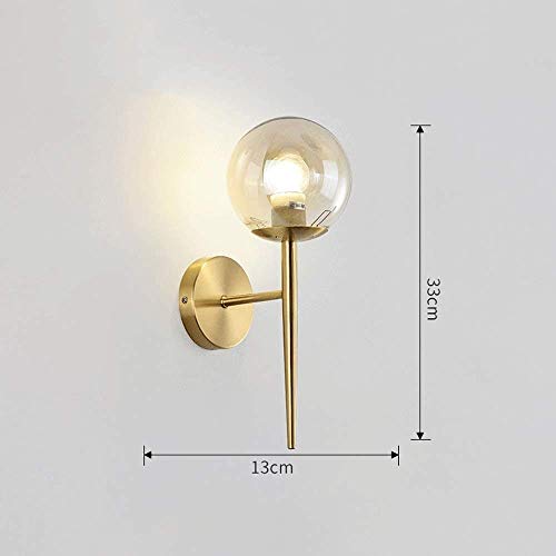 Apliques con bola de cristal transparente y luces LED 6