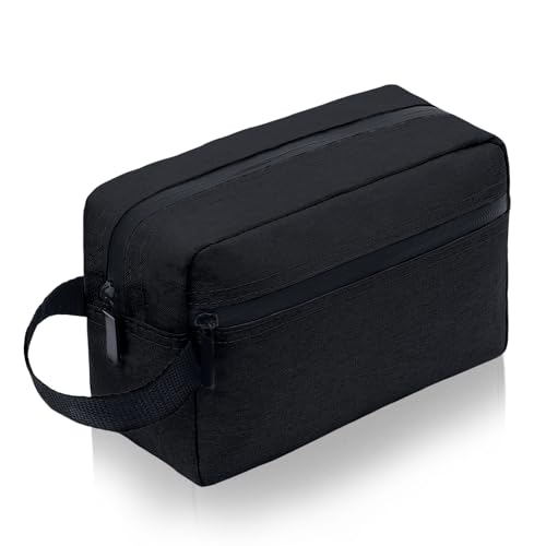 Aucuu Trousse de Toilette Voyage Homme, Organisateurs de Toilettes, Avion, Grande Trousse de Rasage, Multifonction Imperméable Sac Cosmétique Organisateur