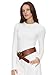 Long Sleeve Shirts for Women Fall Fashion Basic Crop Top Womens Going Out Outfits Y2k Clothes, White, L