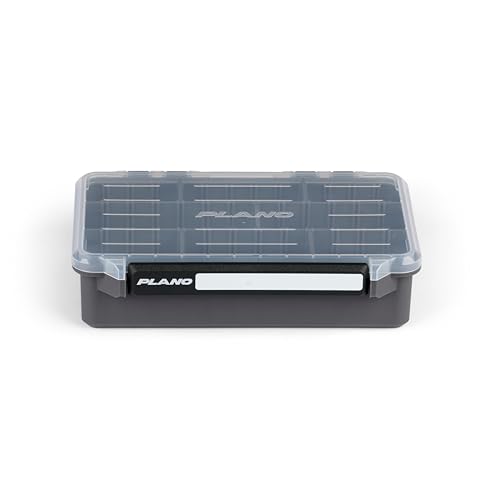 Image of Plano StowAway 3600 Deep Stow Tackle Box with Corrosion-Preventive Rustricor, Single Latch Design, Transparent DuraView Lid, Stackable Storage for Fishing Bait, Lures and Gear