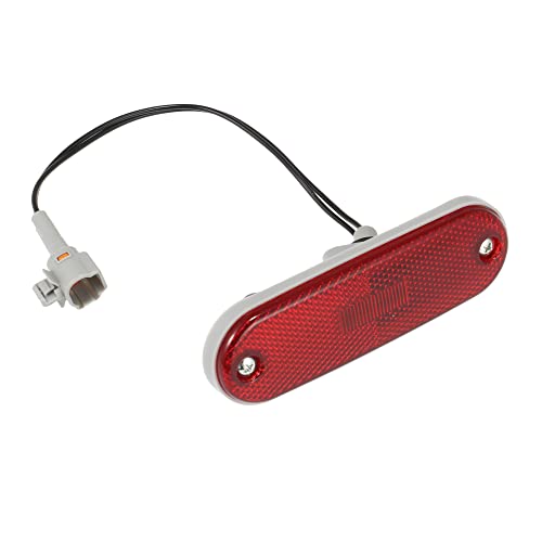 X AUTOHAUX Exterior Rear Bumper Side Marker Reflector Lamp Red Light for Toyota RAV4 1996-2004 Right 81750-42010