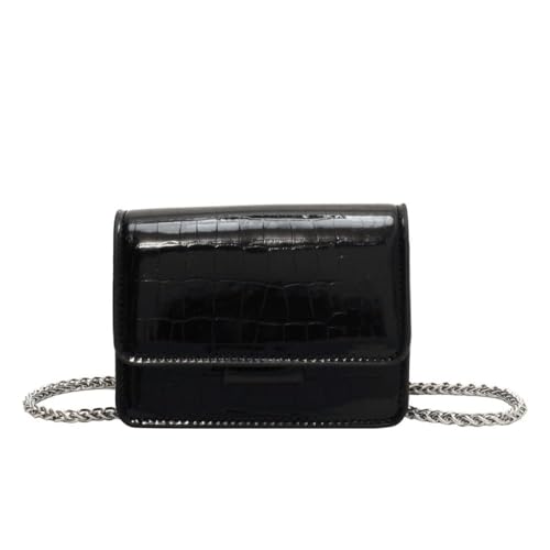 Black Mini Purse, Crossbody Bags for Women Y2k Clutch Handbag for Nightclub Party (Black)