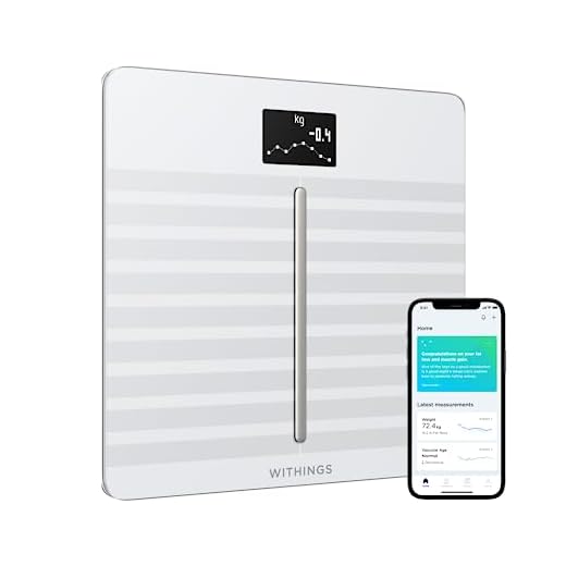 Withings WBS04b-White-All-Inter Body Cardio Smart Våg, Vit