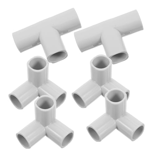 KOMBIUDA 6Pcs Playpen Connectors T Shaped and Connectors Durable Fittings for Indoor Safety Quick Installation Compatible with Playpen Tubes
