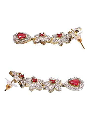 Image of Crunchy Fashion Jewellery Set for Women AD /American Diamond Necklace Set for Women and Girls.