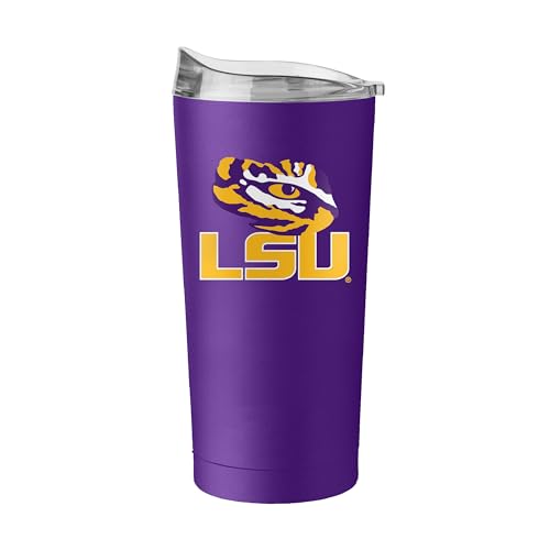 Image of Logo Brands NCAA 20 oz Powder Coat Stainless Tumbler -Double-Wall Insulated Everday Tumbler for Hot or Cold Drinks, High Lip Lid, Team Color