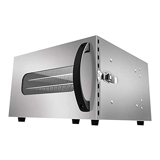 HHWKSJ Food Dehydrator Machine | 6 Stainless Steel Trays | Adjustable Timer, Temperature Control | Dryer for Jerky, Herb, Beef, Fruit