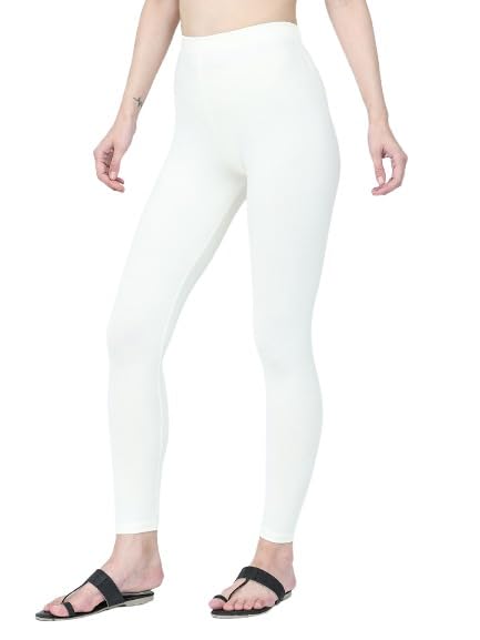 Image of Robinbosky Premium Stretchable Cotton Ankle Legging for Women | Suitable for Formal wear & Casual wear | High-End Elastic Makes The Leggings Squat Proof and Durable for Travel, Yoga, & Workout.