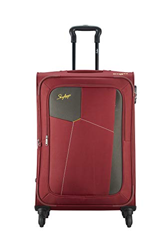 Image of Skybags Rubik Red Softsided Luggage Set of 2 (Small & Medium)