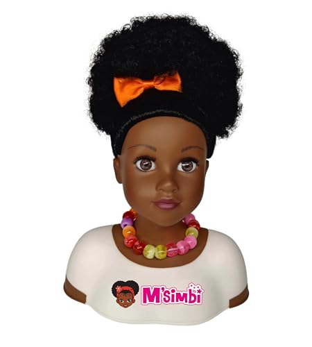 Cabeza de Muñeca Negra Africana para Peinar de 11 pulgadas miniatura 2