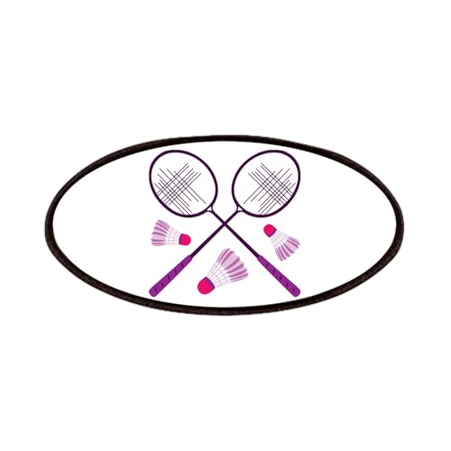 CafePress Badminton Rackets Patches 4