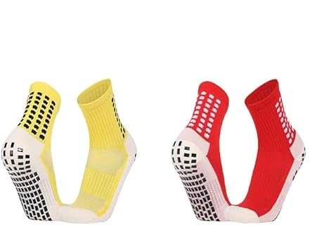 wklouyhe Non Slip Sports Socks Anti Slip Soccer Socks with Grips for Men Youth Football, Basketball, Fitness_Free Size-picture-29