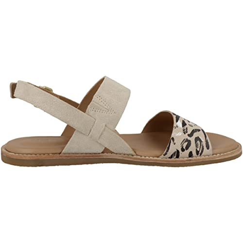 Image of Clarks womens 26166228 TanFlat Sandal