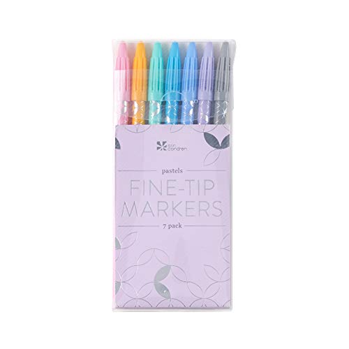 Erin Condren Designer Colorful Fine-Tip Markers - Pastels 7 Pack