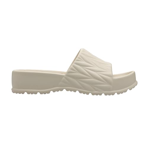 Image of DEBONGO Textured Comfortable Slider for Women | EVA Open Toe Sliders with Textured Upper and Cushioned Sole | Easy Slip-On Sandals for Relaxed Styling and Movement