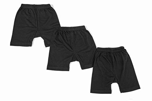 Image of Red Rose Girls Cotton Bloomer Panties Pack of 3 D NO 220BLK S70 Black