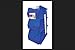 Hang Stack Bins Blue 3pk