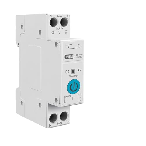 Surveillance du disjoncteur via compteur d'énergie 63A relais et minuterie