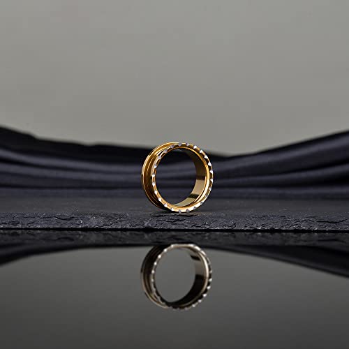 COOEAR Bujões de rosca de aço inoxidável e túneis, polia, buzina, boca de expansão, tamanho 0 g a 2,