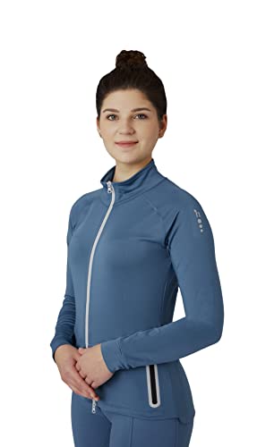 Sudadera HORZE Vera con cremallera completa para mujer en tejido suave de algodon 4