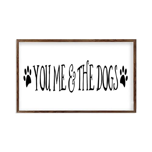 Panneau mural vintage en bois habiller un mur vide déco rustique You Me & Dogs