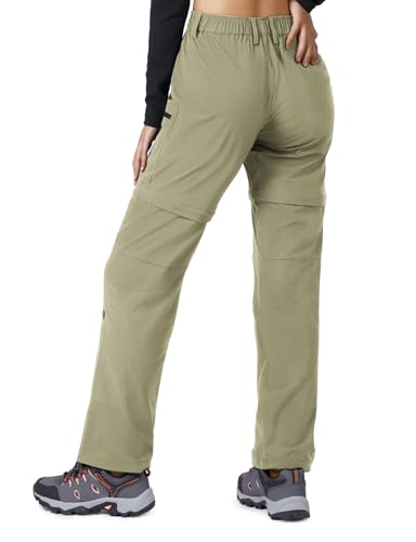 Image of Cycorld Women's-Hiking-Pants-Convertible Quick-Dry-Stretch-Lightweight Zip-Off Outdoor Pants with 5 Deep Pockets