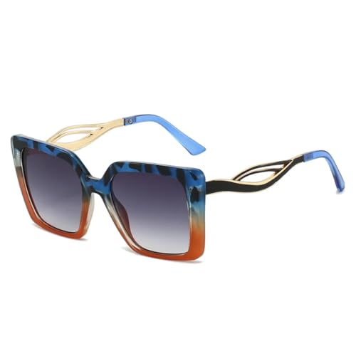 Lunettes léopard rétro orange à monture dégradée idéales pour vos terrasses d'été