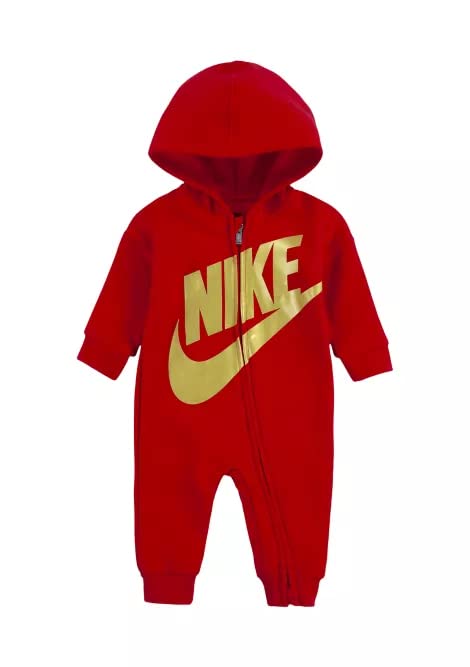 Image of Nike Baby`s Faux Sherpa Hooded Coverall