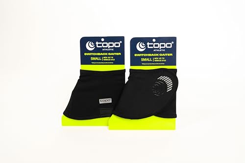 Topo Athletic Polaina unissex Switchback | Polaina leve para corrida em trilha para proteção de detr