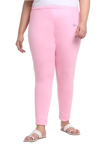 Image of Soft Cotton Ankle Lenght Solid Regular and Plus 35 Colours Leggings for Womens and Girls (Sizes :- M to 6XL)