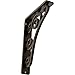 Ekena Millwork BKTM01X05X08STNAPG Metal Bracket, 1 1/2" W x 5 1/2" D x 8" H, Antiqued Pale Gold