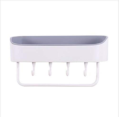 MIAOXIAO Tablette de Douche de Salle de Bain Tenture Murale Aucune Perceuse Organisateur Support Le Pôle de Douche avec Boucle et Crochet Étagère de Caddy,C Cover