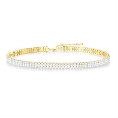 14K Light Gold White Stone