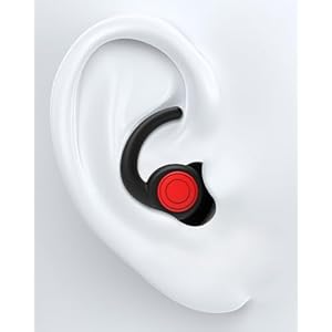 SUPCEAT Bouchon d’Oreille pour Dormir Anti Bruit, Bouchons d’Oreilles Réutilisables et Lavables, Bouchon Oreille Silicone Antibruit pour Sommeil, Musique, Fêtes, Concerts (Noir)