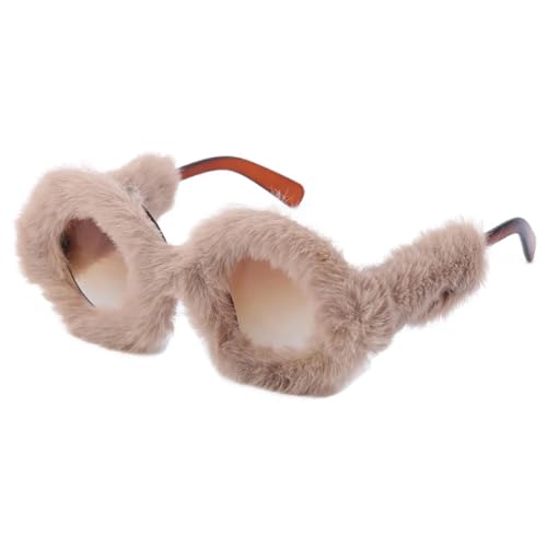 Lunettes de soleil œil de chat pour femmes tendances avec verres marron UV400