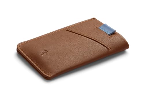 Bellroy Card Sleeve (Premium Leather Card Holder or Minimalist Wallet, Holds 2-8 Cards or Business Cards, Folded Note Storage) - Hazelnut2