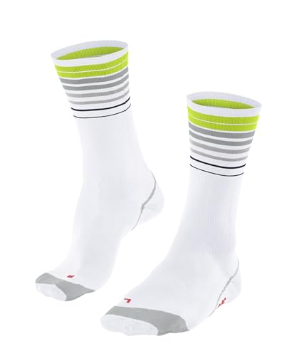 FALKE Unisex Fahrradsocken BC Impulse Reflect U So Funktionsmaterial antiblasen 1 Paar, Weiß White 2007, 44-45