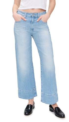 Crop à Jambes Larges Saige AG Adriano Goldschmied en Denim Haut de Gamme