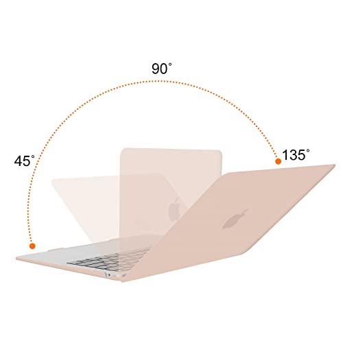 Image of MOSISO Compatible with MacBook Air 13 inch Case 2022 2021 2020 2019 2018 Release A2337 M1 A2179 A1932 Touch ID, Plastic Hard Shell Cover Compatible with MacBook Air 13.3 inch Case, Camel