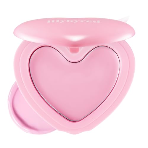 Image of lilybyred Luv Beam Cheek Balm | Heart-Shaped Korean Cream Blush, Semi-Matte, Healthy Glow, Long-Lasting, Blendable & Buildable, Lightweight, Natural-Looking Color, 0.12 oz (18 Milky Strawberry)