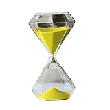 MRKU Clessidra con Sabbia, 2 Pezzi, Timer in Vetro Trasparente, Orologio, Camera da Letto, Studio, Ufficio, Soggiorno, Ornamento