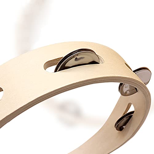 Tosnail T-TAMBOURINE-8IN2PCS 2 Pack 8 Inch Wood Tambourine thumb #4