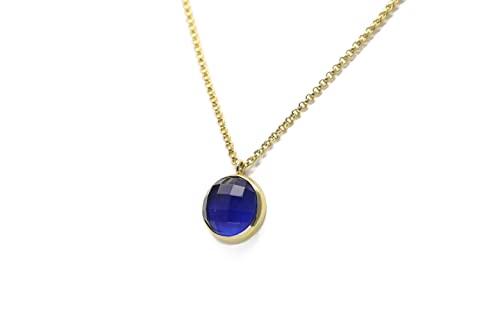 Collier de saphir bleu véritable pour éviter les bijoux ternes sans éclat - 4